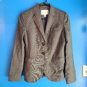 Banana Republic Wool Blend Stretch Blazer Sz 4 EUC